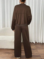 Conjunto Moletom Com Zíper E Calça Pantalona