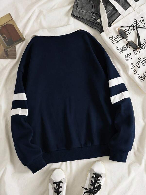 Moletom Brooklyn New York Com Gola Polo E Listras College