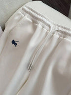 Conjunto Bordado Minimalista Com Moletom E Calça Jogger