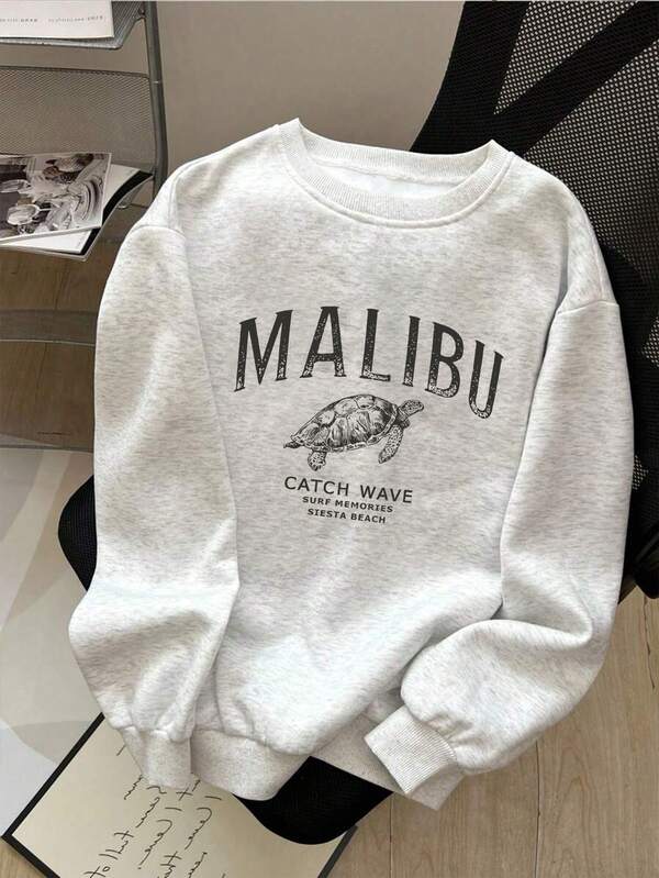 Moletom Malibu Catch Wave Com Estampa Tartaruga