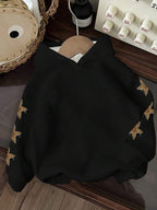 Moletom Oversized Star Leopard Streetwear