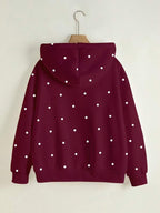 Moletom NYC Estampa Estrelas Com Zíper Oversized