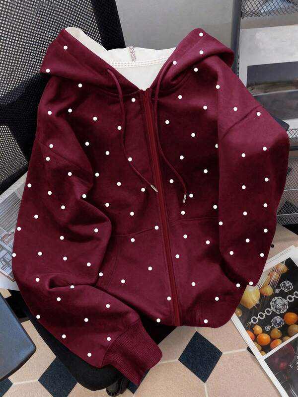 Moletom NYC Estampa Estrelas Com Zíper Oversized