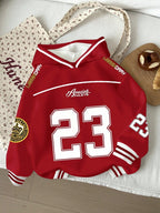 Moletom Varsity 23 Com Capuz E Estampa College