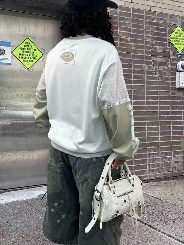 Moletom Oversized New York College Streetwear