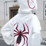 Moletom Com Capuz Spider Graphic Streetwear