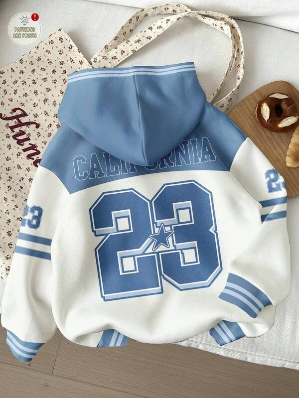 Moletom California College Com Capuz Estilo Varsity