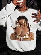 Moletom Oversized Estampa Fashion Streetwear
