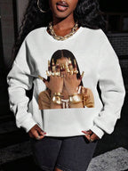 Moletom Oversized Estampa Fashion Streetwear