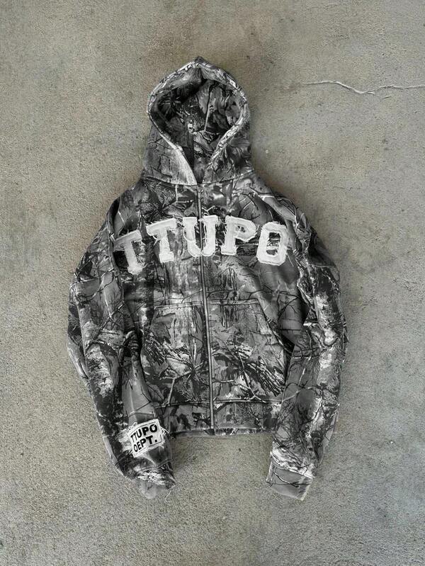 Moletom Com Zíper Camuflado TTUO Streetwear