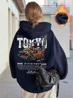 Moletom Tokyo Carro Esportivo Com Capuz Peluciado