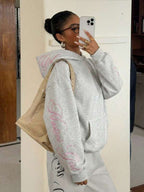 Moletom Oversized Script Hoodie Streetwear