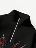 Moletom Ombro Caído Tribal Butterfly Streetwear