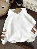 Moletom NYC Animal Print Com Capuz Oversized