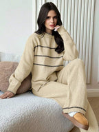 Conjunto Tricot Relaxed Fit Com Detalhes Minimalistas