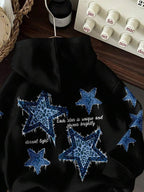 Moletom Oversized Star Leopard Streetwear
