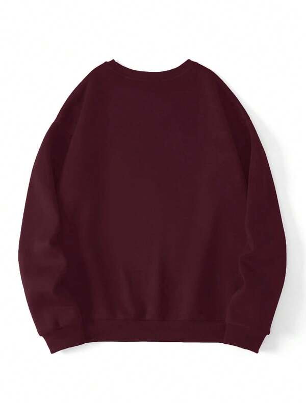 Moletom Oversized Bordado Minimalista Casual