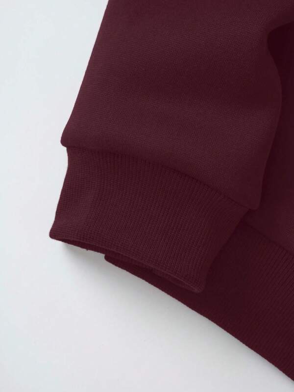 Moletom Oversized Bordado Minimalista Casual