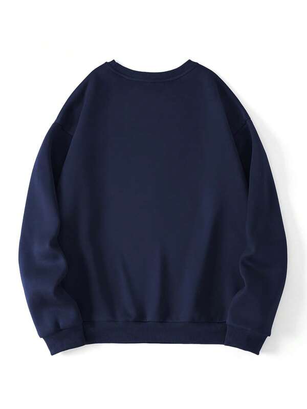 Moletom Oversized Bordado Minimalista Casual