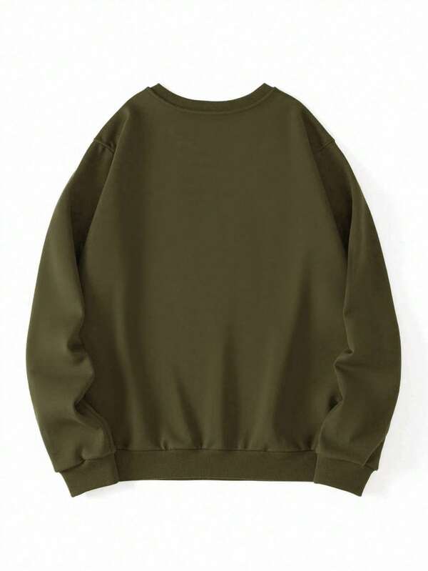 Moletom Oversized Bordado Minimalista Casual