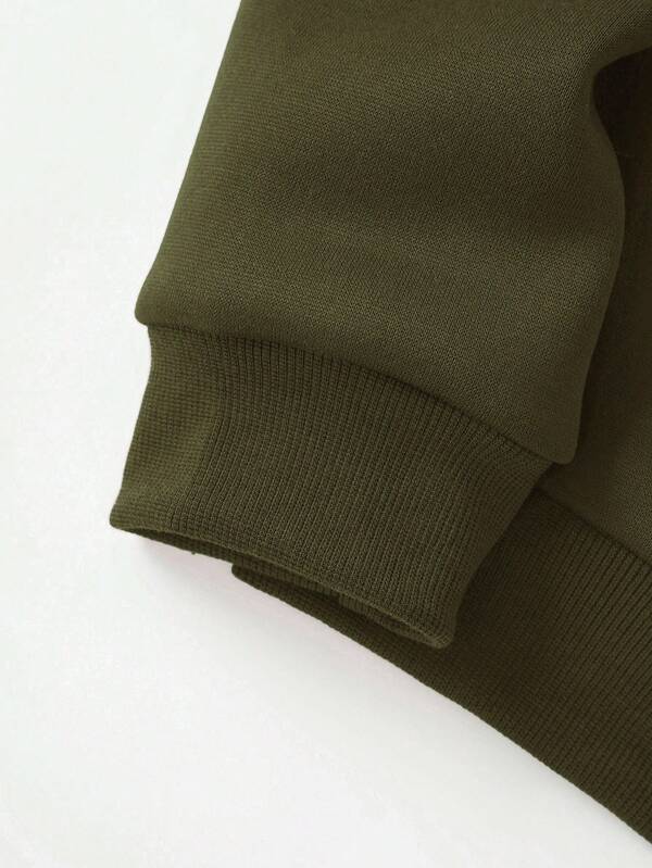 Moletom Oversized Bordado Minimalista Casual