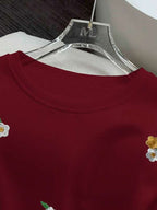 Conjunto Bordado Minimalista Com Moletom E Calça Jogger
