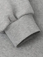 Moletom Estampa Gato Minimalista Com Capuz Oversized