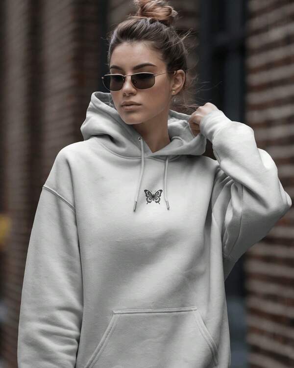 Moletom Oversized Com Bordado Estilo Urbano