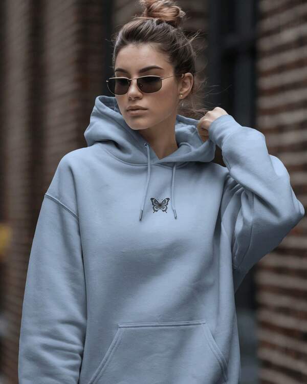 Moletom Oversized Com Bordado Estilo Urbano
