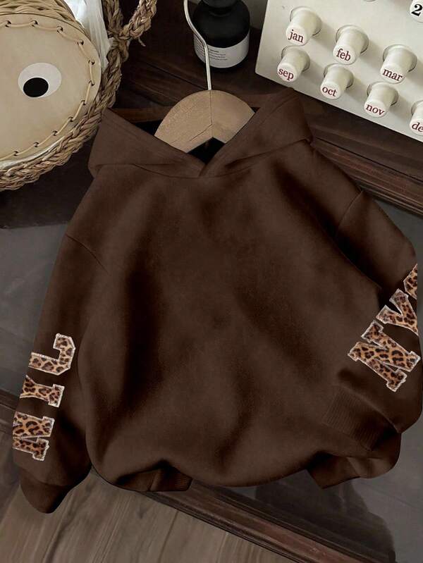 Moletom NYC Animal Print Com Capuz Oversized