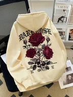 Moletom Com Capuz Roses Gothic Streetwear