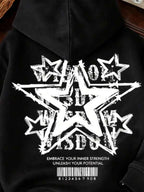 Moletom Com Capuz Star Graphic Streetwear