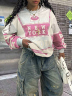 Moletom Oversized New York College Streetwear