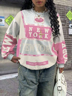 Moletom Oversized New York College Streetwear