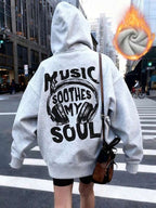Moletom Music Soul Com Capuz E Forro Peluciado