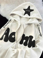 Moletom Com Zíper Star Bubble Streetwear