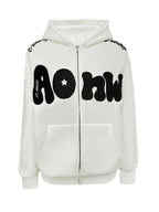 Moletom Com Zíper Star Bubble Streetwear