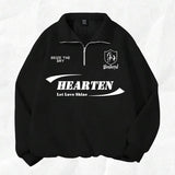 Moletom Half Zip Hearten Streetwear Casual
