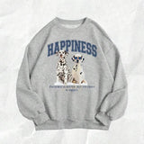 Moletom Dalmatian Happiness Com Estampa Oversized