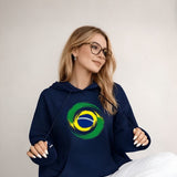 Moletom Feminino Brasil Estampa Frontal Casual