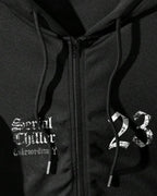 Moletom Com Zíper Gothic Number Streetwear