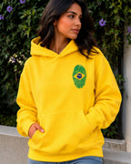 Moletom Feminino Brasil Capuz Copa Do Mundo